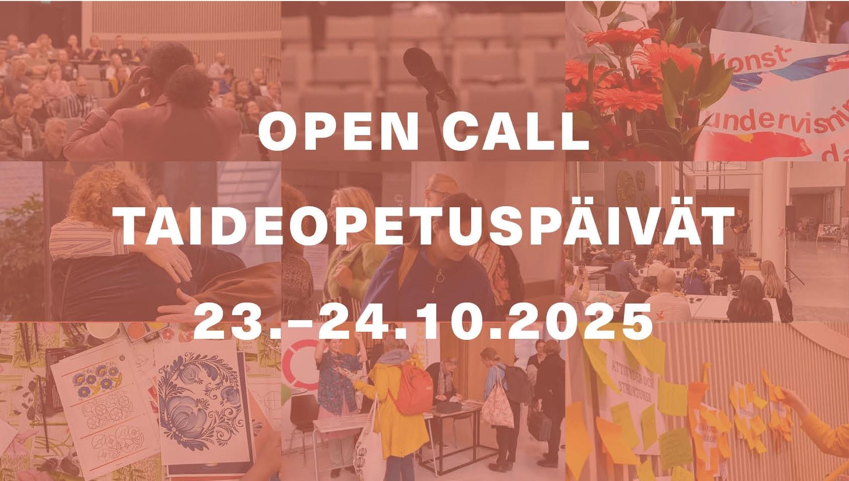 Open call Taideopetuspäivät 23.–24.10.2025